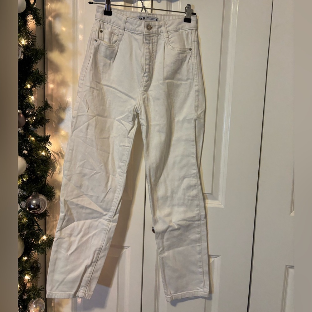 Zara Women's White Jeans